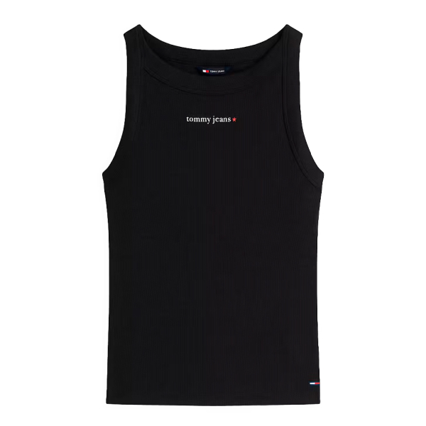 Tommy Hilfiger T-shirts hauts et polos Noir - T-SHIRT SLIM ESSENTIALS LOGO 1 - M - Ref 31 €